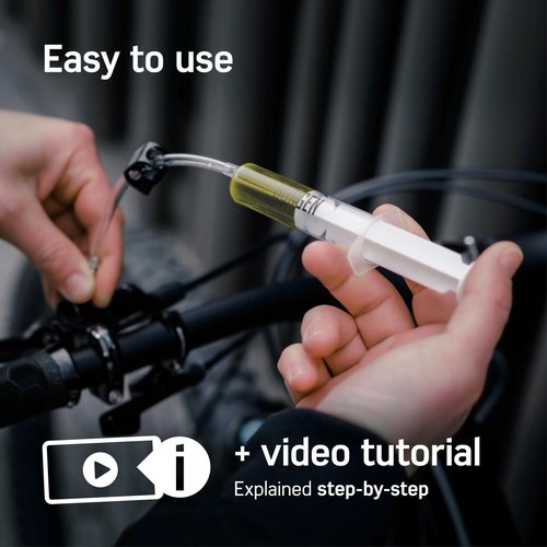 Borgen Bike Brake Bleeder Kit for AVID SRAM Hydraulic Disc Brakes - Complete Bleeding Kit with Step-by-Step Instructions and 250ml (8.45oz) DOT 5.1 Brake Fluid for Perfect Bike Maintenance