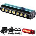 2025 New Super Bright Bike Lights for Night Riding, 7 LED USB Rechargeable Bike Headlight, Bicycle Light Taillight, Waterproof Aluminum Bicycle Headlight for Adult Kid Mountain Road Commuter Cycling