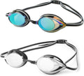 Skiennix Swim Goggles - Anti-Fog, UV Protection, No Leak Design | 2-Pack for Adults & Youth