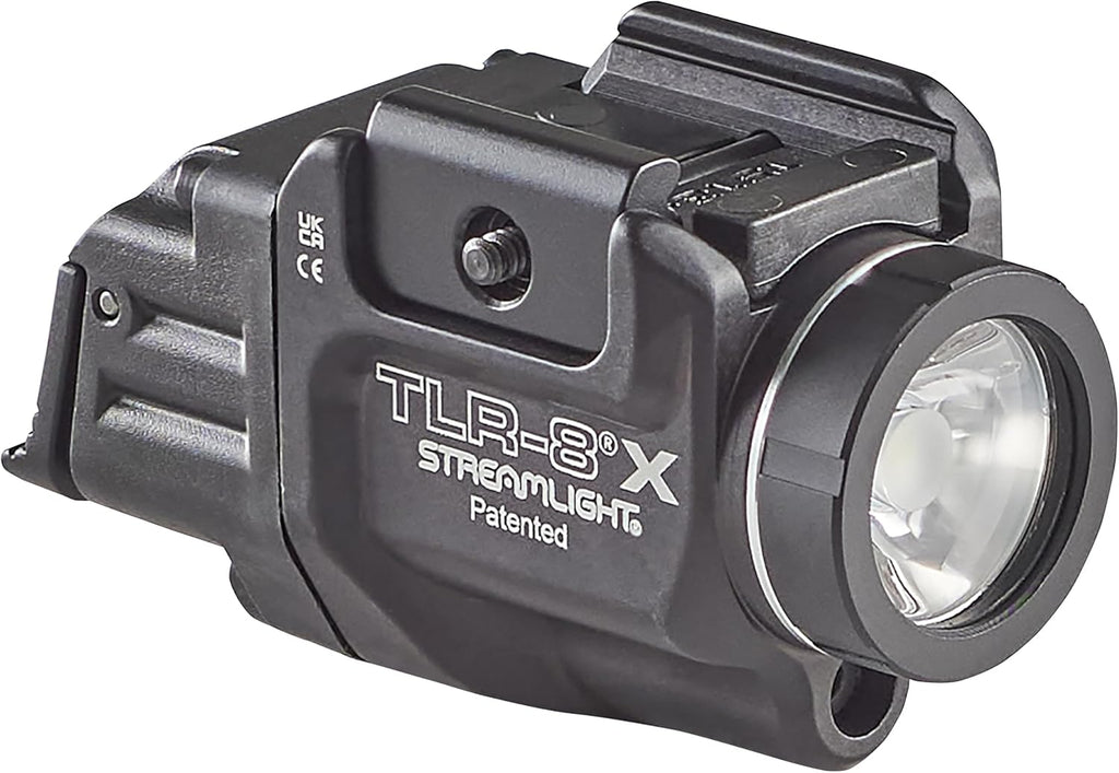 Streamlight TLR-8 X Tactical Weapon Light - 500-Lumen with Integrated Red Laser & Mounting Kit | Black