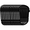12PCS Carabiner Clip - Heavy Duty Iron Carabiners 800lbs Carabeaner D Ring Shape,Caribeener Key Chain Clip Hook,Keychain Clip,Multipurpose for Camping, Hiking,Backpacking or Other Outdoor Activities.