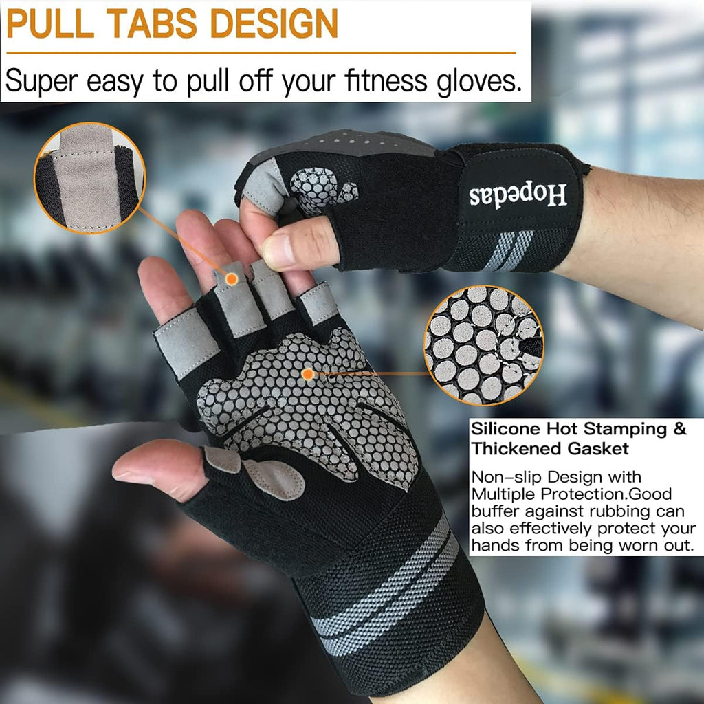 Skiennix Workout Gloves - Weight Lifting Palm Support for Men & Women | Fitness Training Gear