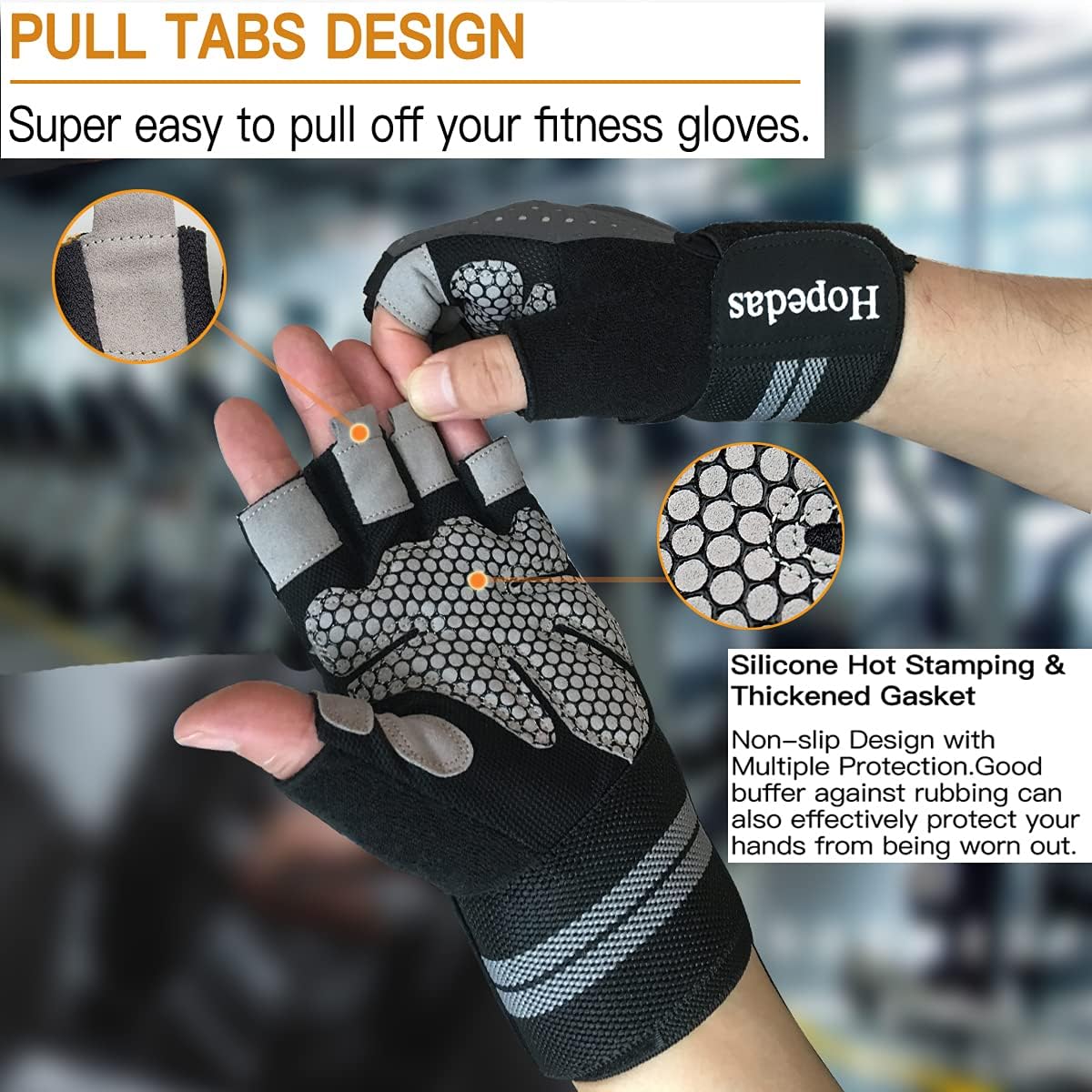 Skiennix Workout Gloves - Weight Lifting Palm Support for Men & Women | Fitness Training Gear
