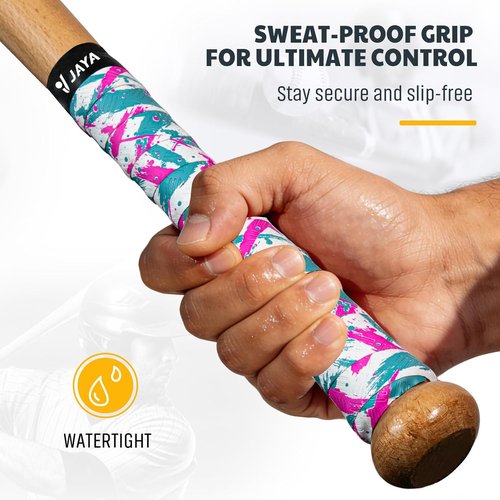 JAYA Bat Grip Tape - 2-Pack Non-Slip, Sweat-Wicking PU Wraps for Baseball/Softball/Cricket Bats | 1.1mm Thickness