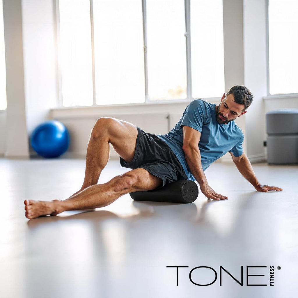 Tone Fitness High Density EPP Foam Roller - Ideal for Yoga, Pilates, Stretching & Recovery | Various Sizes & Colors