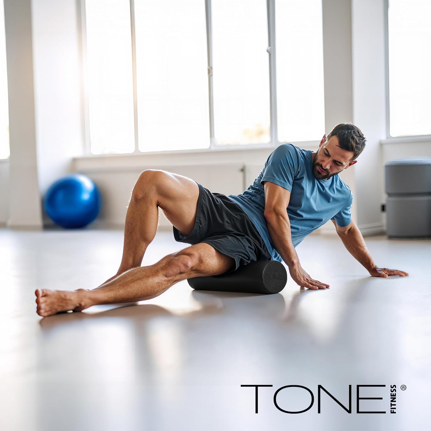 Tone Fitness High Density EPP Foam Roller - Ideal for Yoga, Pilates, Stretching & Recovery | Various Sizes & Colors