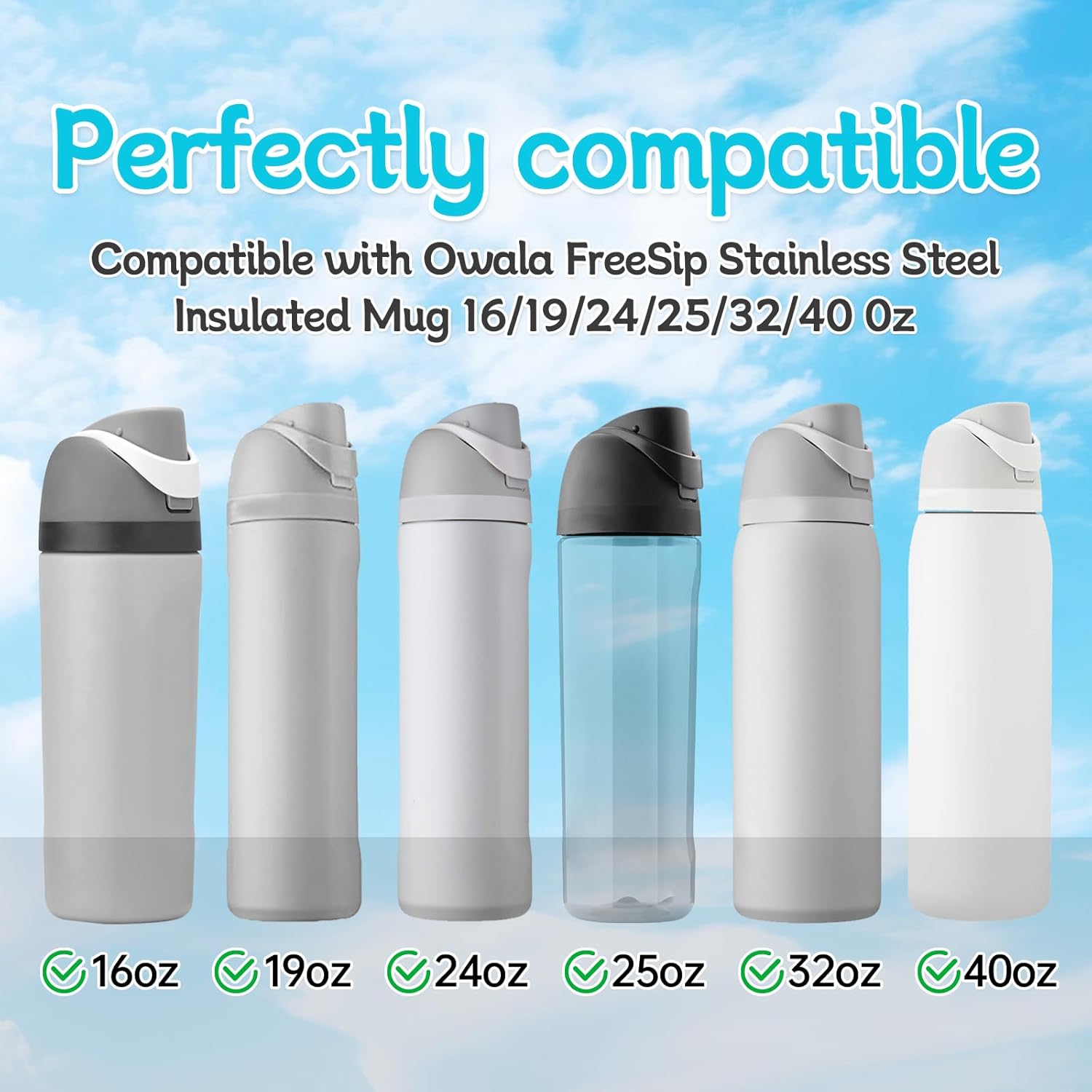 Owala | Replacement Lid Rubber Seal Stopper & O-Ring Gasket | Compatible with 24/32 oz Water Bottles