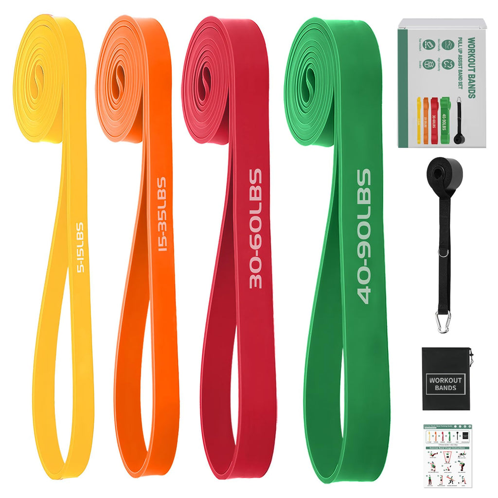 Resistance Bands,Exercise Bands,Workout Bands,Resistance Bands Set for Legs,Pull Up Bands,Stretch Bands for Exercise,Muscle Training, Physical Therapy, Shape Body, Men Women