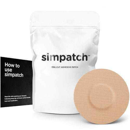 SIMPATCH Universal Adhesive Patch, No Hole (25-Pack) (Beige)