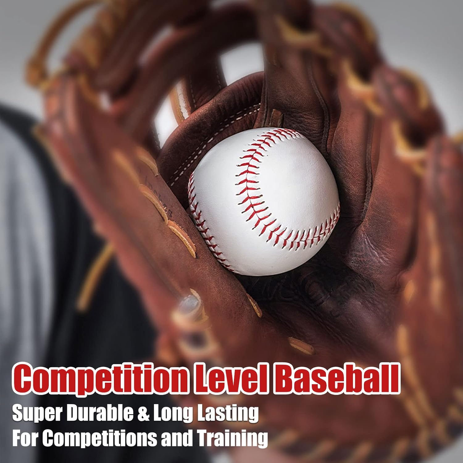 Official League Grade Leather Baseballs - 12/6 Pack for Youth Training & Competition | Perfect Gift