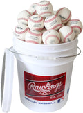 Rawlings Practice Baseballs - Bucket of 24 Youth/14U Official League Balls | ROLB1X
