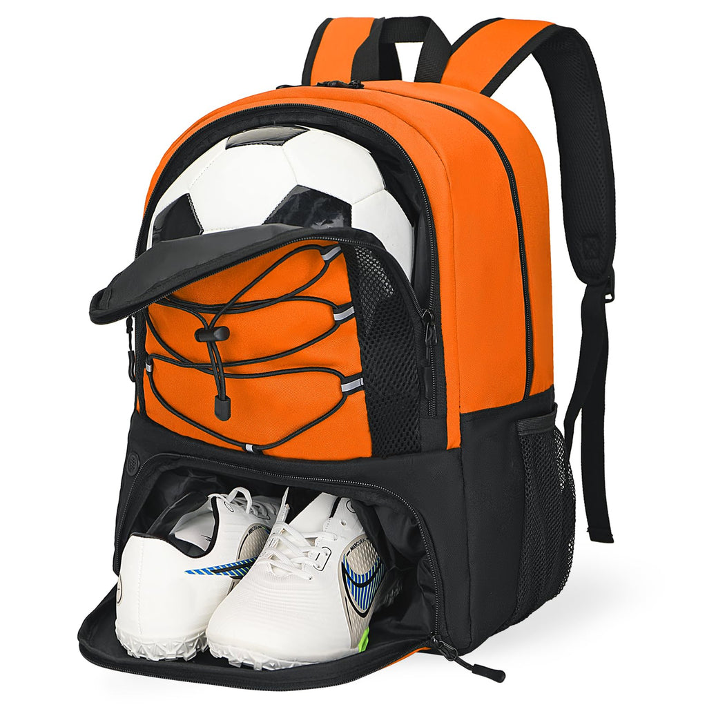 Goloni Soccer Bag, Basketball Bag with Ball Compartment & Shoe Compartment,Large Soccer Backpack for Basketball,Volleyball,Gym