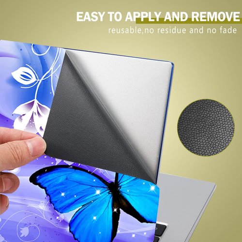 Icolor Laptop Skin Sticker - Personalized Vinyl Cover Art Protector for 12" to 15.6" Notebooks