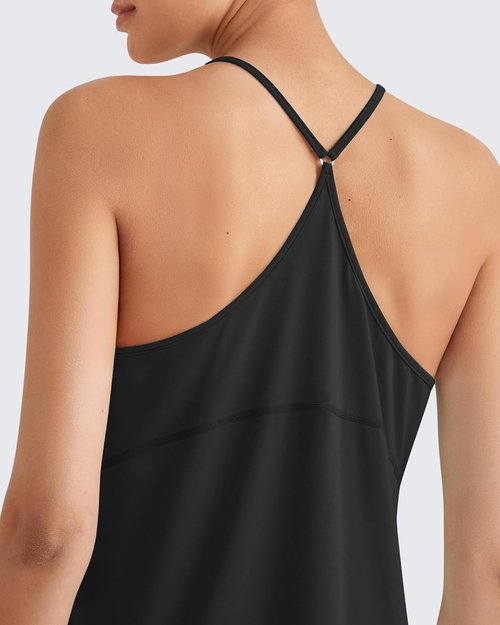 G4Free Women's Athletic Tank Top - Lightweight Racerback Gym & Pilates Y-Back | Loose Fit Running Top