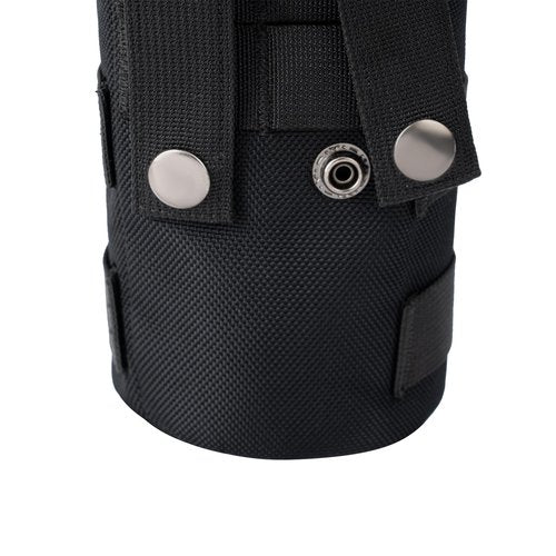 Dotacty MOLLE Water Bottle Holder Tactical Nylon Bottle Pouches Hydration Carrier for Belt/Backpack/Vest/Bike Sports Outdoor Hiking Camping Hunting Fishing (Black, Inside Diameter: 3 3/4")