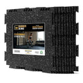 Rubber King 10 Piece Interlocking Tiles 19" x 19" x 6mm - 100% Recycled Rubber Gym Floor Tiles, Exercise Mat for Home Gym, Anti-Slip Low-Odor Interlocking Puzzle Floor Tiles - 23.5sq ft - Grey