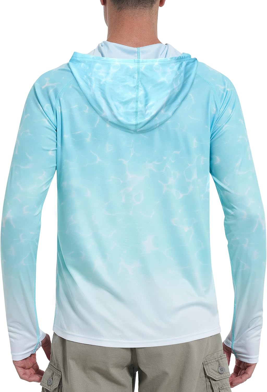 Roadbox Men's Fishing Hoodie - UPF 50+ UV Sun Protection Long Sleeve Rash Guard for Outdoor Activities