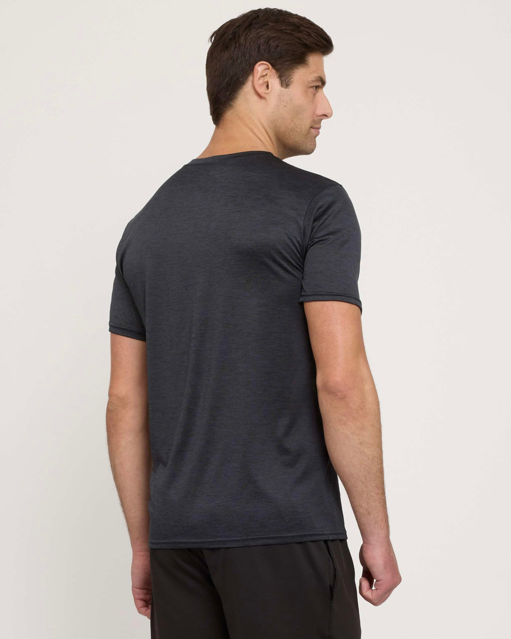 Real Essentials 5 Pack: Men's Dry-Fit Short Sleeve Crew Neck T Shirts Fitness Running Gym Workout Cool Exercise Athletic Tee, Set 7, Large