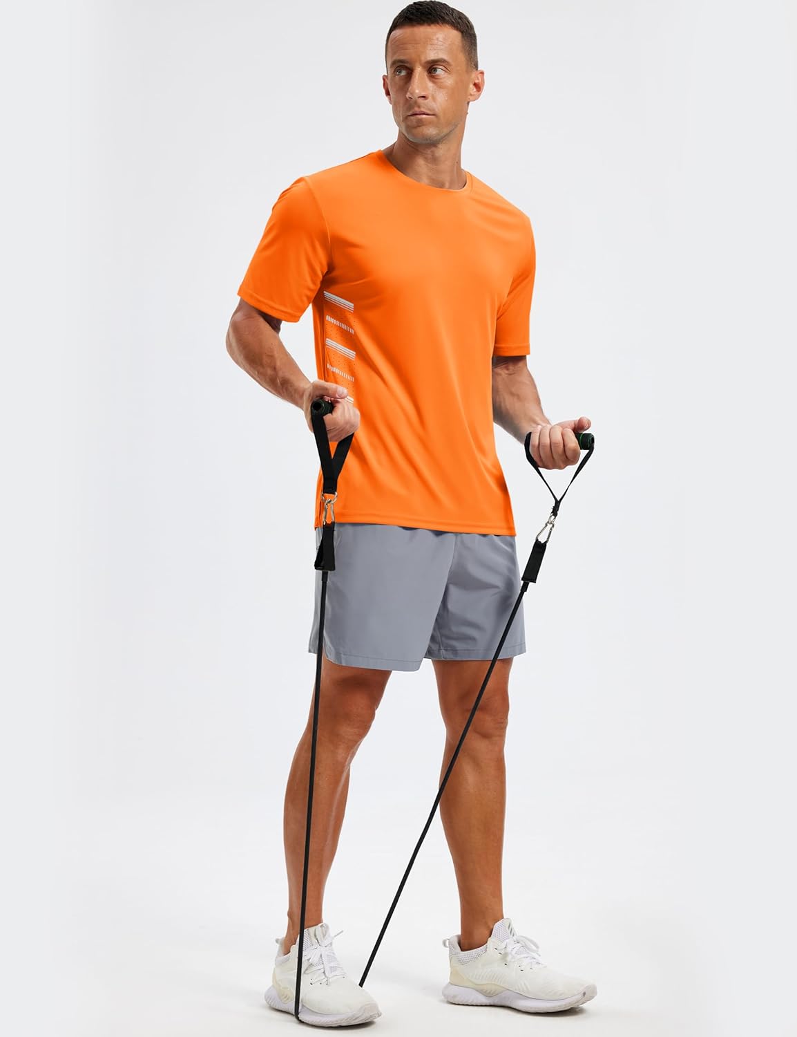 TACVASEN Men's Athletic Workout Shirts - Dry Fit Running Rash Guard | UPF 50+ Breathable Gym Tee