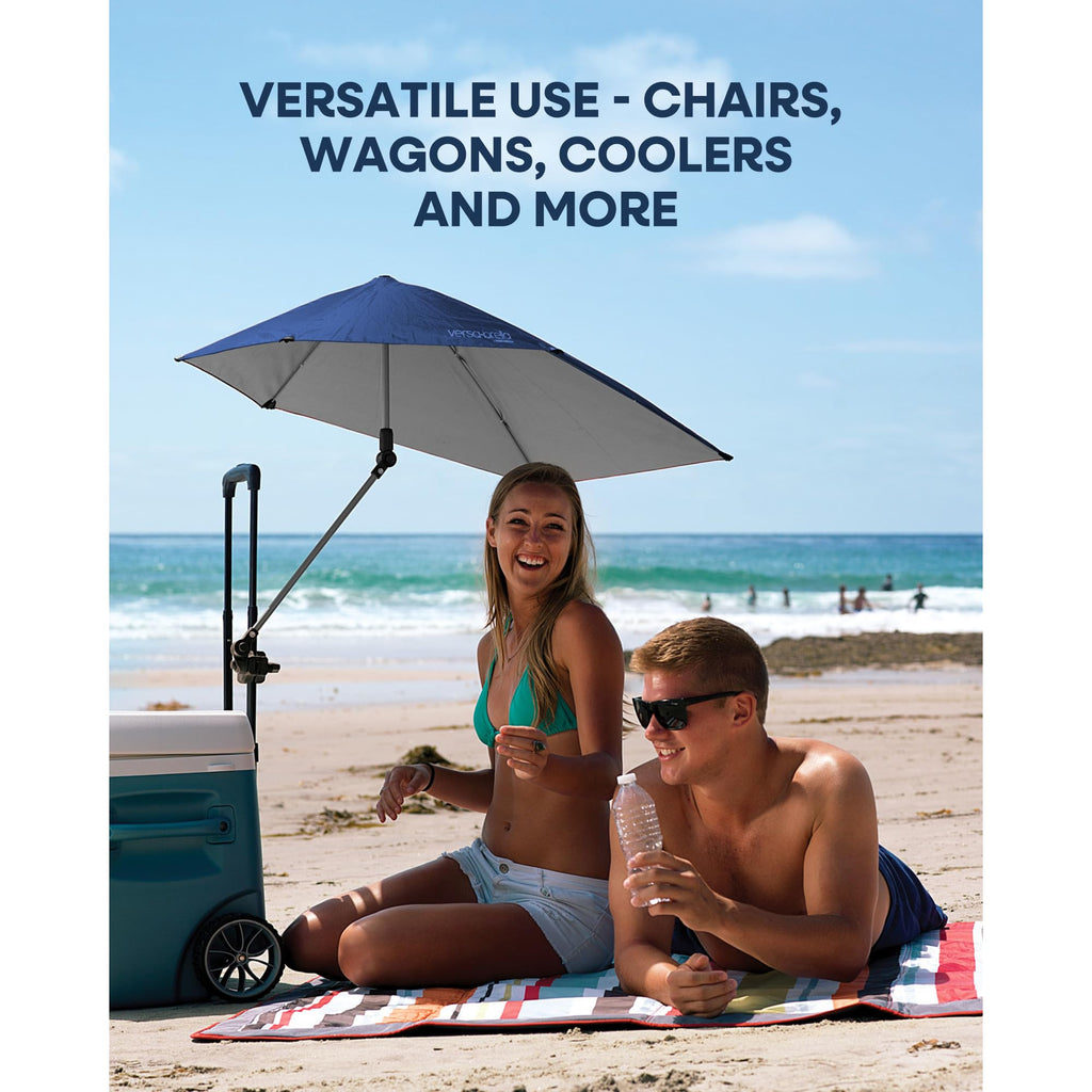 Sport-Brella Versa-Brella 4-Way Swiveling Sun Umbrella (Firebrick Red), Regular