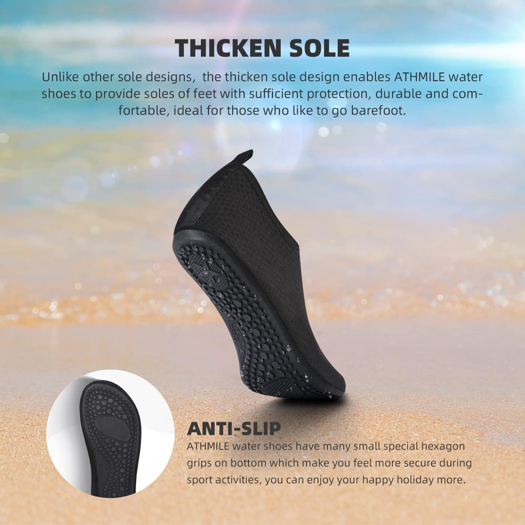 Skiennix Water Shoes - Quick-Dry Aqua Socks for Beach & Pool | Ideal for Adults & Youth