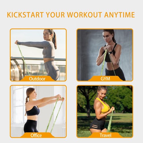 Resistance Bands, Exercise Bands Pull Up Assist Bands - Workout Bands Set - Mobility Band Powerlifting Bands for Men and Women Fitness Training, Home Workouts, Physical Therapy