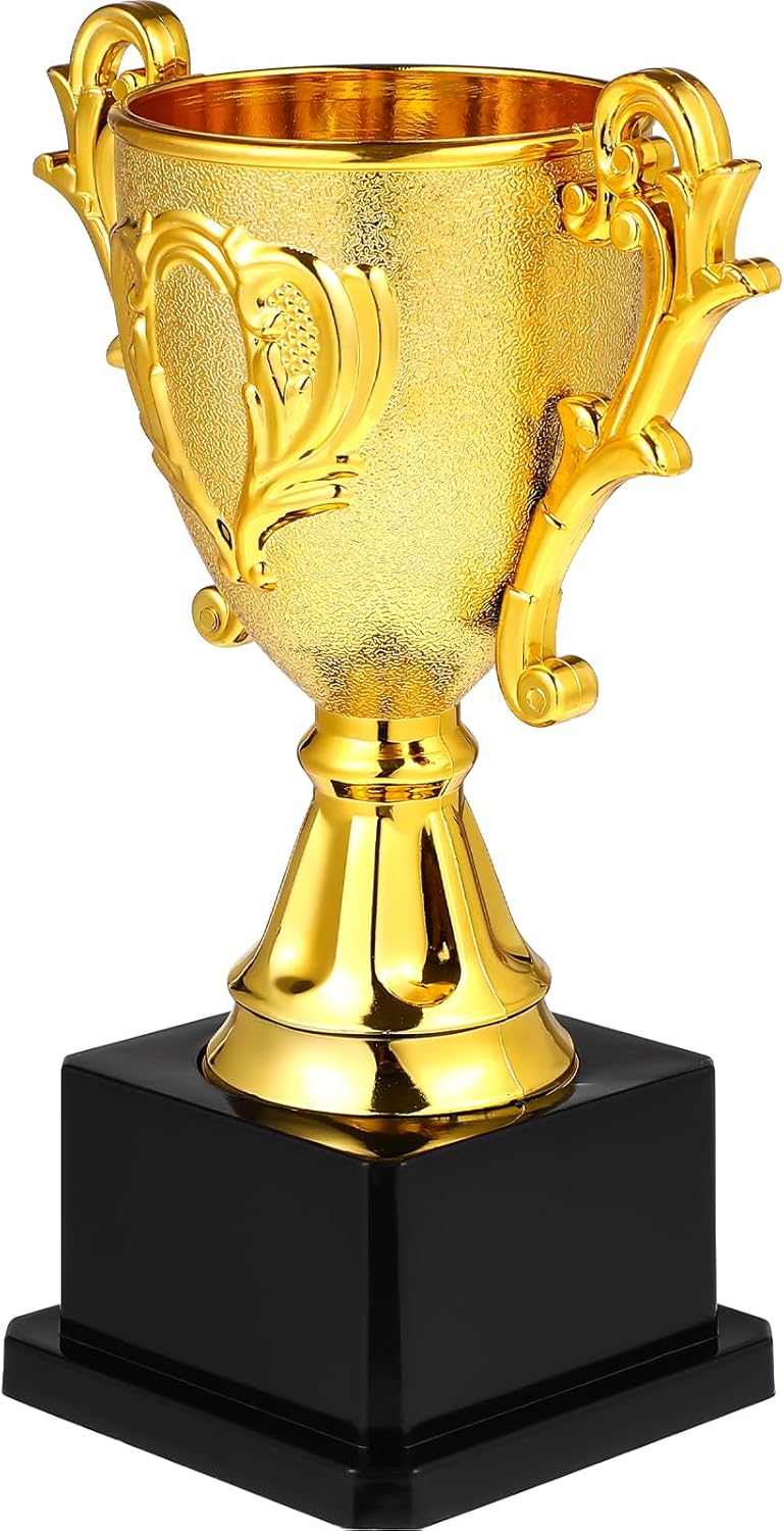 TOYANDONA Gold Plastic Trophy - 5.6 Inch Award Cup for Kids' Sports Competitions & Celebrations