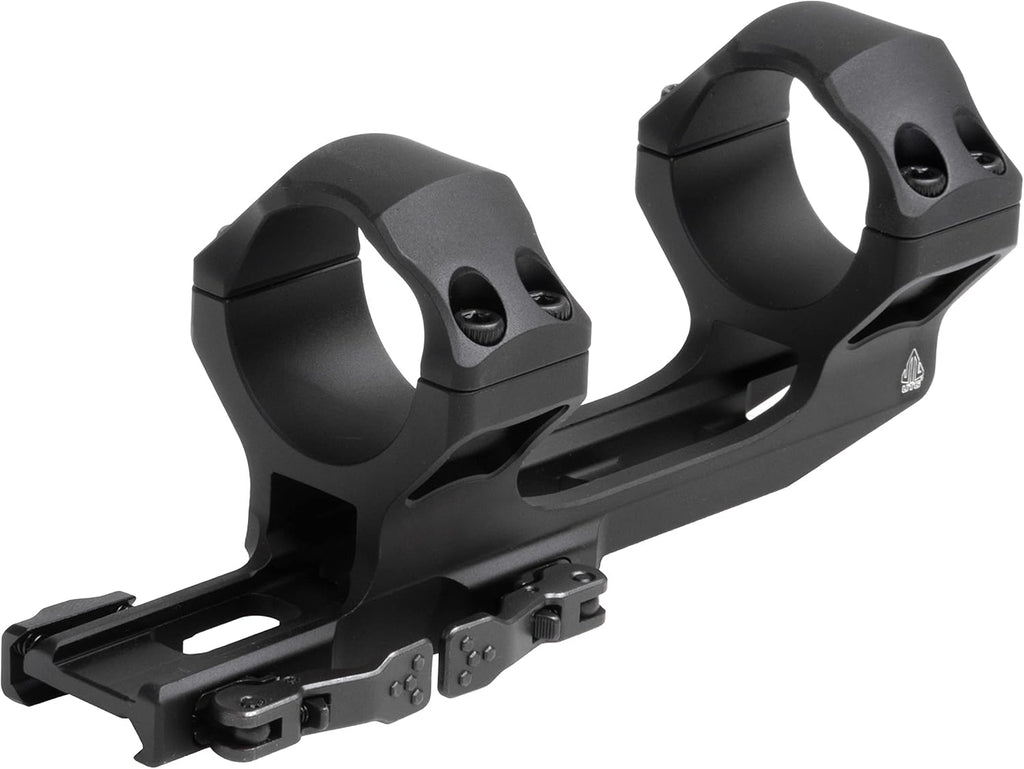 UTG ACCU-SYNC QR Scope Mount - 34mm, X-High Pro, 70mm Offset - Sleek Black Finish