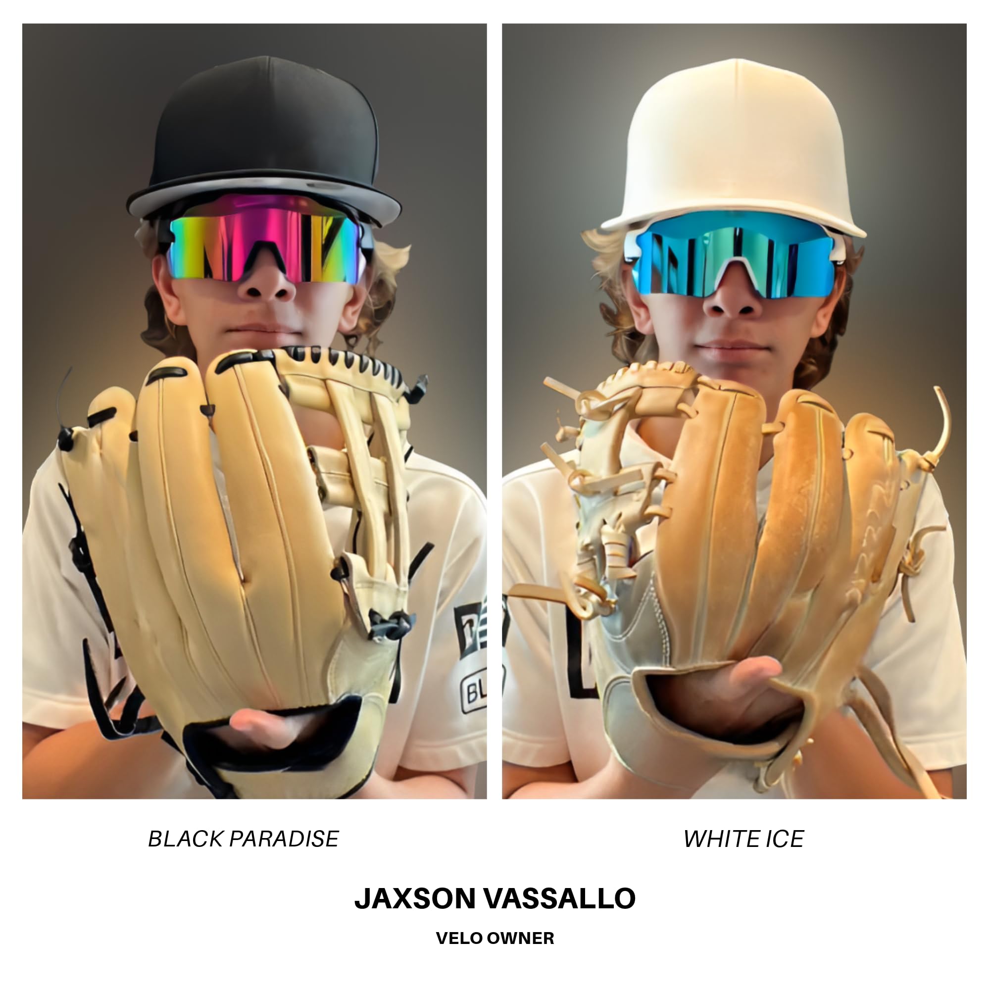VELO Shades – Playmaker – Baseball/Softball Sunglasses – By Jax of The Bullpen Training (Black Fire)