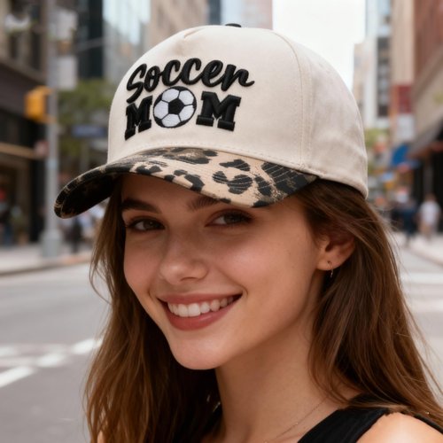 Bofemgt Soccer Mom Accessories - Soccer Mama Baseball Caps Embroidered Adjustable Washed Trucker Hat Beige