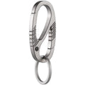 KeyUnity KM08 Titanium Carabiner Keychain Clip, Dual-Gate Quick Release EDC Key Ring Holder Organizer for Men and Women