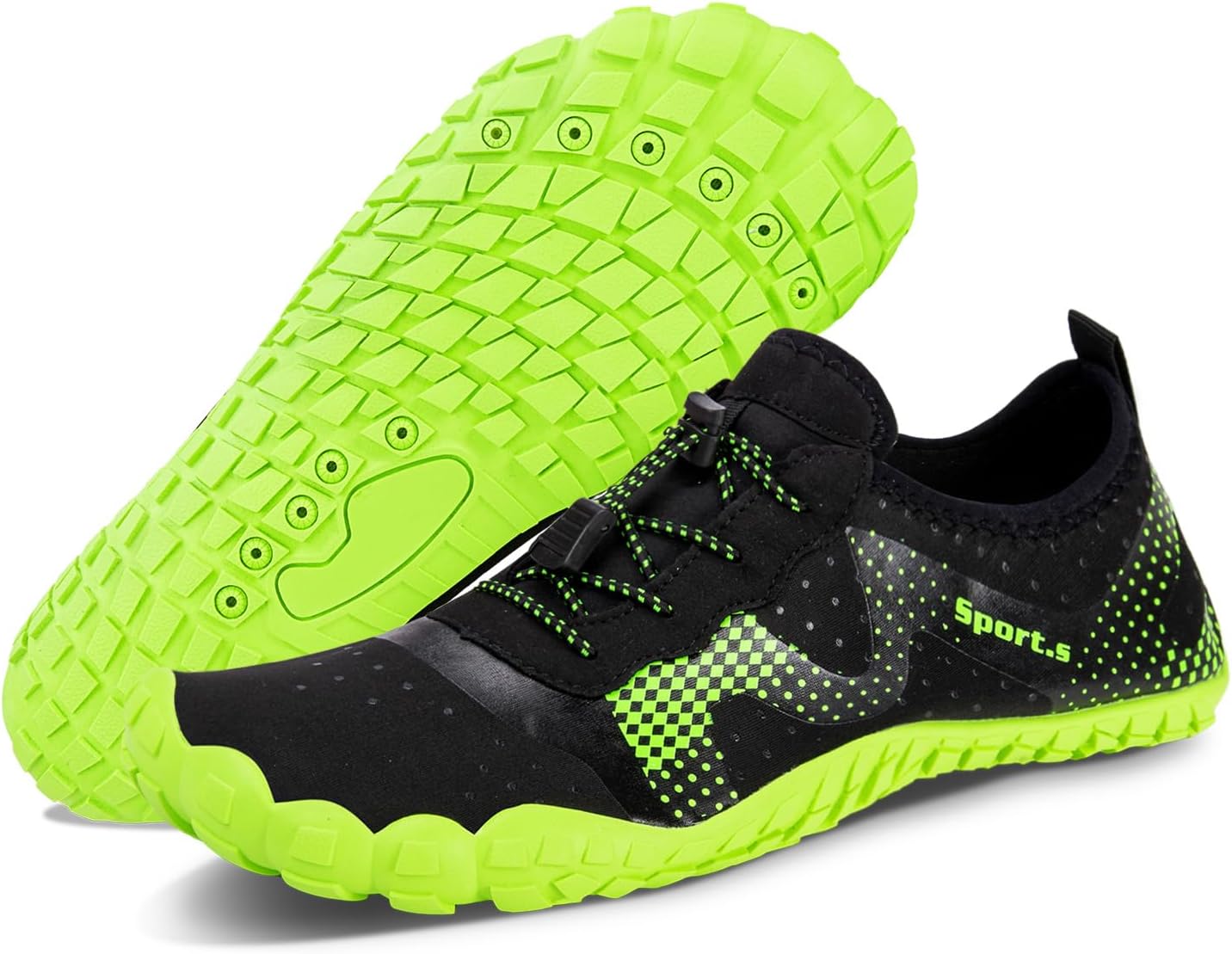 Skiennix Water Shoes for Men - Quick-Dry Barefoot Aqua Socks for Kayaking, Hiking & Outdoor Sports
