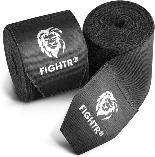 FIGHTR® Boxing Handwraps - 160-Inch Semi-Elastic Wraps with Thumb Loop for MMA & Martial Arts