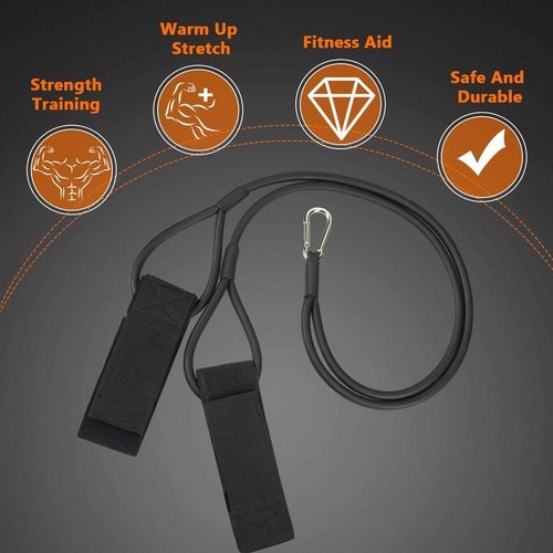Zomiboo Baseball Bands Sports Resistance Exercise Bands Arm Strength Training Softball Baseball Pitching Training Workout Equipment for Youth Adult(30 Lbs,Black)
