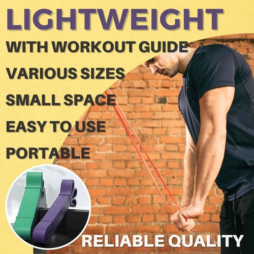 LEZER Resistance Bands - Versatile Pull Up Bands for Home Gym Fitness & Physical Therapy - Includes Instructions
