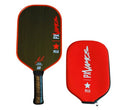 PELLO PXVamos Raw Carbon Fiber Pickleball Paddle | USAPA Approved | Toray 700 Carbon Fiber | Polypropylene Honeycomb Core | Pickle Ball Racquet for Power, Spin and Control (Black)