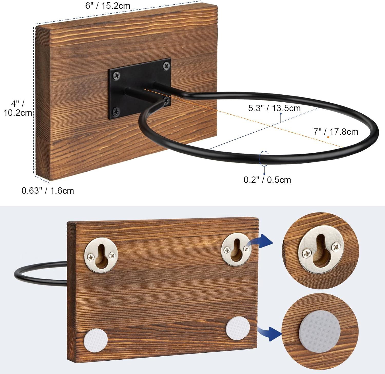 PUERSI Wall-Mounted Ball Holder - Versatile Display Storage for Basketball, Football, Soccer, Volleyball