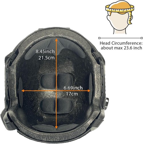 ATAIRSOFT MH Type Tactical Airsoft Paintball Helmet Hunting Version Helmet Black