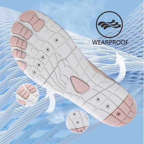 SIOSNETA Hike Barefoot Shoes for Women Men, Breathable Non-Slip Athletic Footwear, Wide Toe Water Shoes for Hiking, Non-Slip Neuropathy Shoes for Women Men, Grounded Comfort wear White