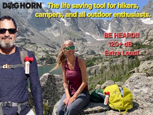 DogHorn XL Air Horn - Effective Training Tool & Outdoor Safety Alarm for Dogs | Scare Coyotes & Bears (1 Pack)