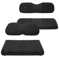 XUANYUDG0769 Golf Golf Cart Seat Covers Front and Rear for Club Car Precedent/Onward/Tempo OEM Ordinary Seat Cushion, Adjustable Buckles/No Stapler Required, Black