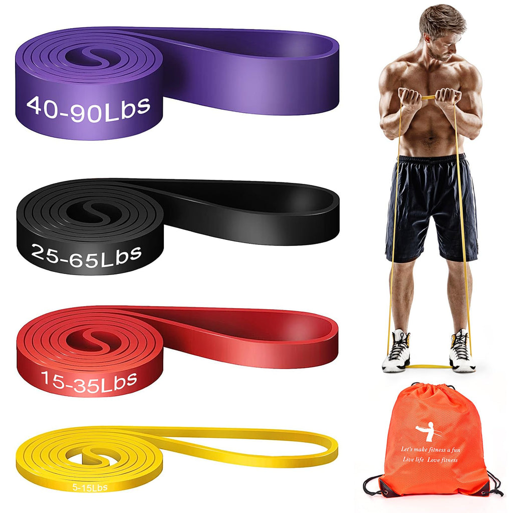 Pull Up Bands, Resistance Band, Pull Up Assistance Band, Long Exercise Workout Resistance Bands Set for Working Out, Fitness, Training, Physical Therapy for Men Women
