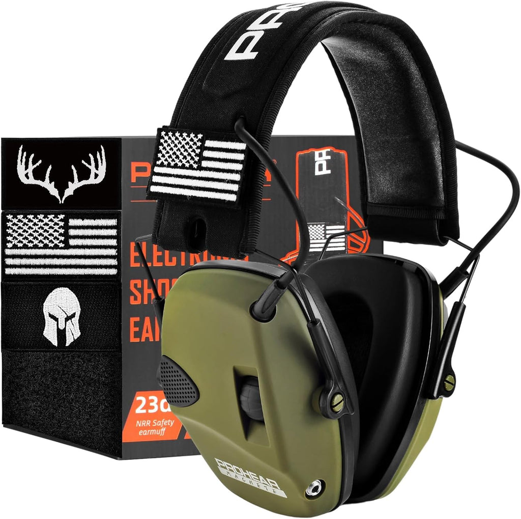 PROHEAR Electronic Ear Protection - 4X Sound Amplification & NRR 26dB Noise Reduction Earmuffs