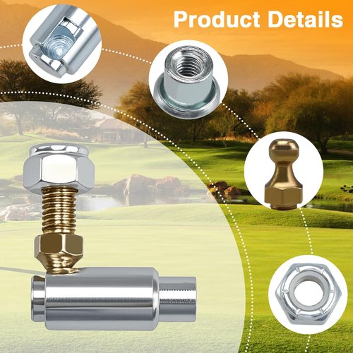 KPALAG Transmission Cable End Ball Stud Kit Compatible with Club Car DS Gas 1984-Up, Precedent 2004-2014 Gas Golf Cart Replace#1012333 1010954