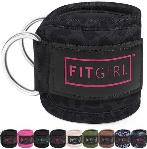 FITGIRL Ankle Strap for Cable Machine - Premium Comfort & Padding for Glute Workouts | Home & Gym Use