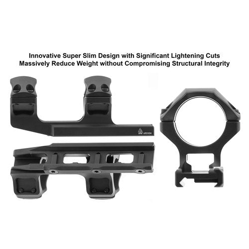 UTG ACCU-SYNC™ 30mm Medium Pro. 34mm Offset Pic. Rings, Blue