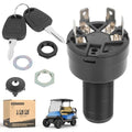 10L0L 4-pin Ignition Key Switch for Club Car Precedent/Onward/Tempo Gas Golf Cart 2004-up, Starter Switch with 2 Keys, Replace OEM 102515101, 1012505