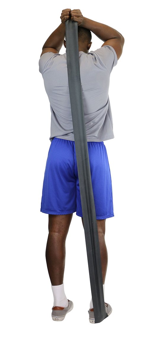 CanDo Low Powder Exercise Band, 50 yard roll, Black: X-Heavy