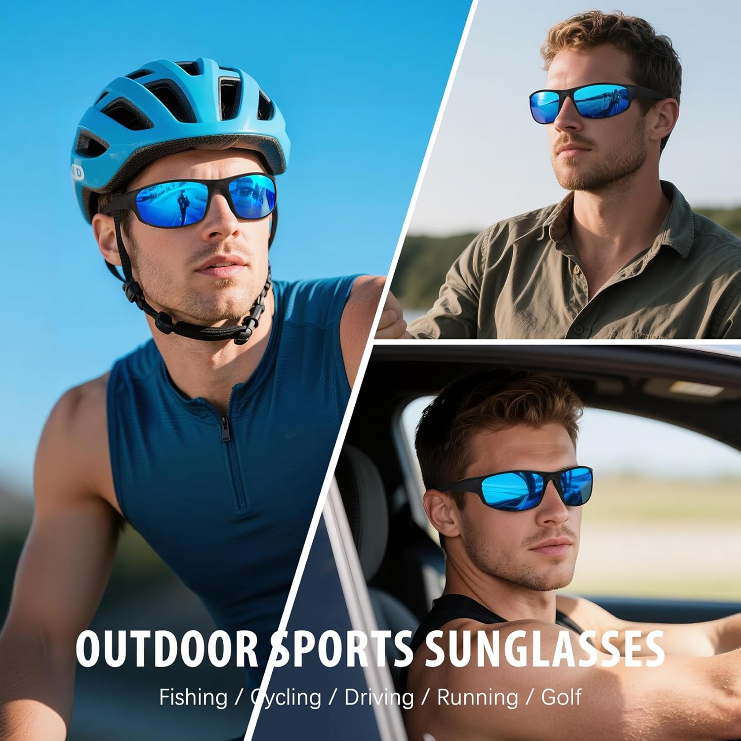 Skiennix Sports Polarized Sunglasses - UV Protection for Men & Women | Ideal for Fishing, Cycling, and Running