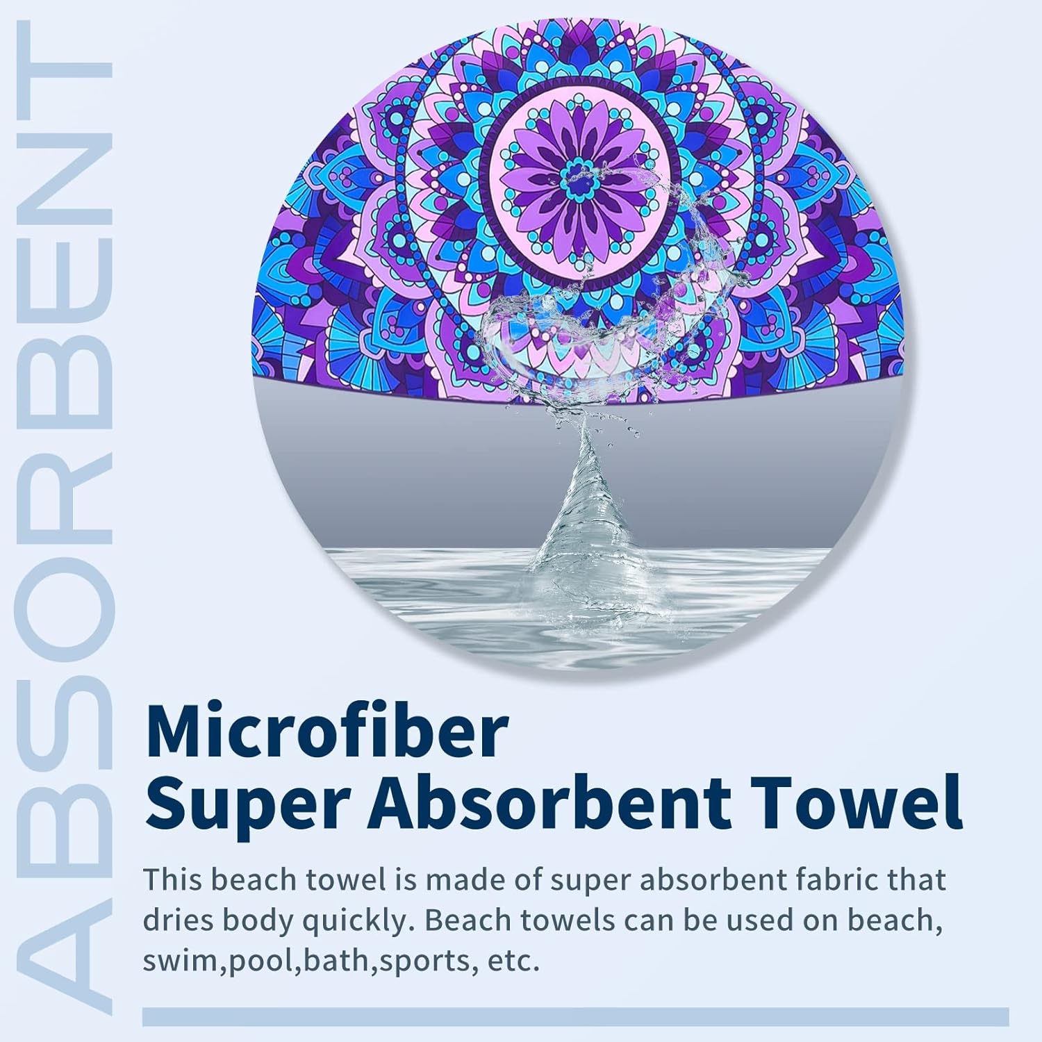TwoYek Microfiber Beach Towels - Lightweight & Quick-Dry | Oversized 71x32 Sand-Free Travel Essentials